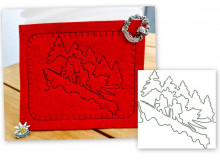 Stickserie - Hiking Wandern Line Art 4